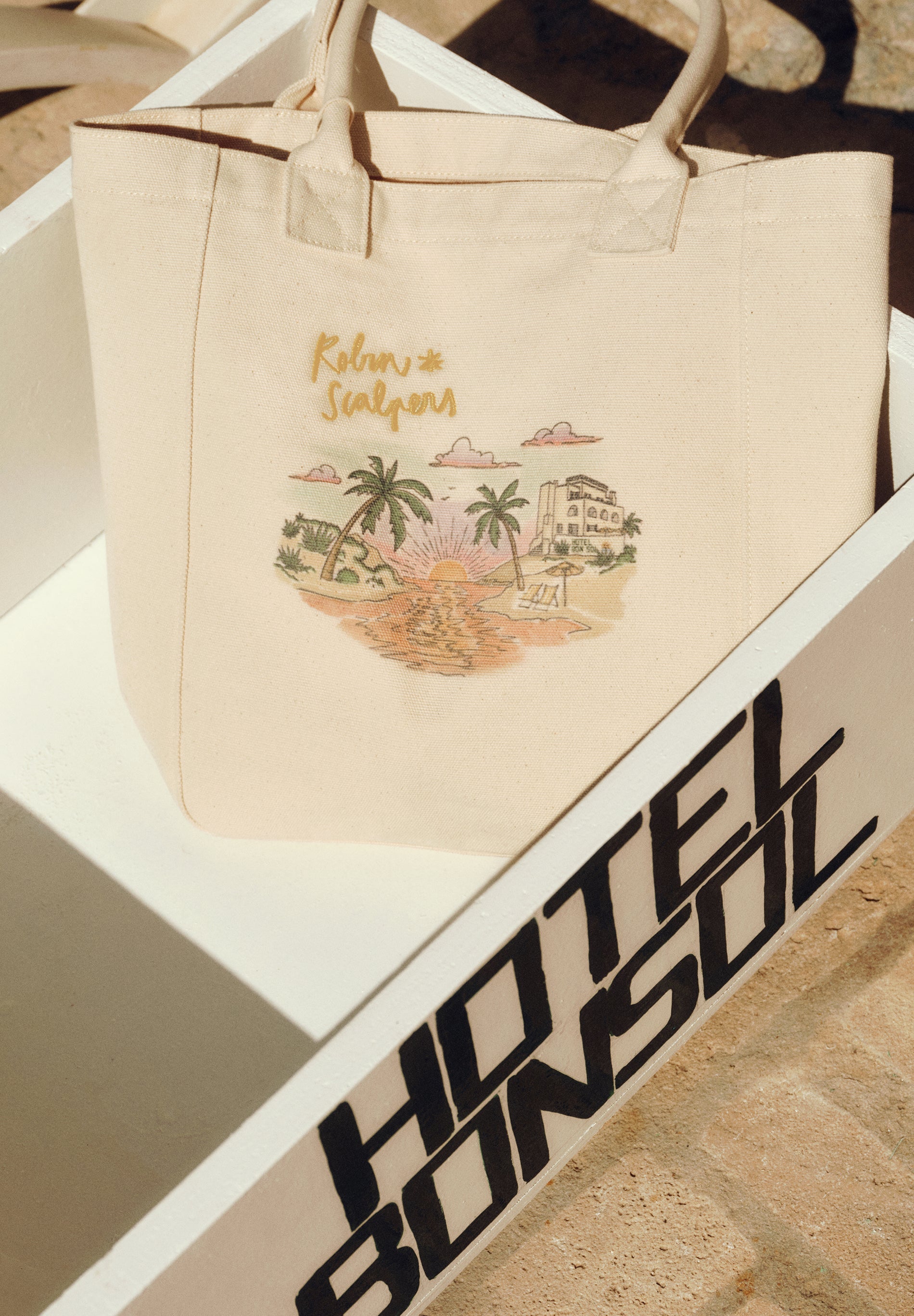 PRINTED TOTE BAG | ROBIN X SCALPERS