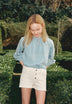 BERMUDA SHORTS WITH SUN EMBROIDERY