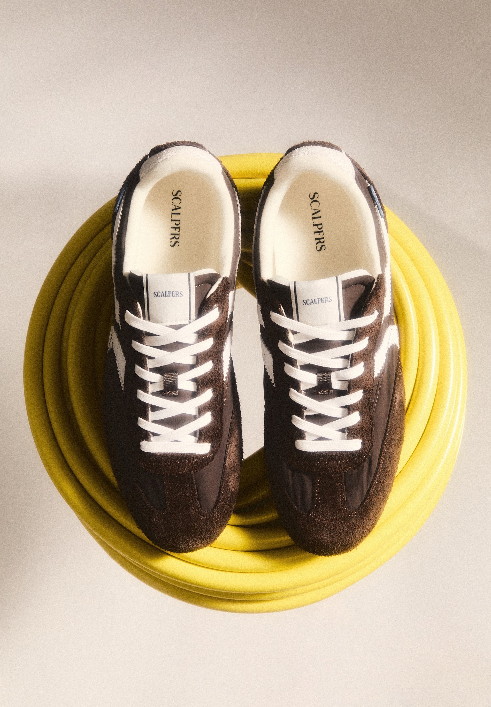 SUEDE COMBINATION RETRO SNEAKERS