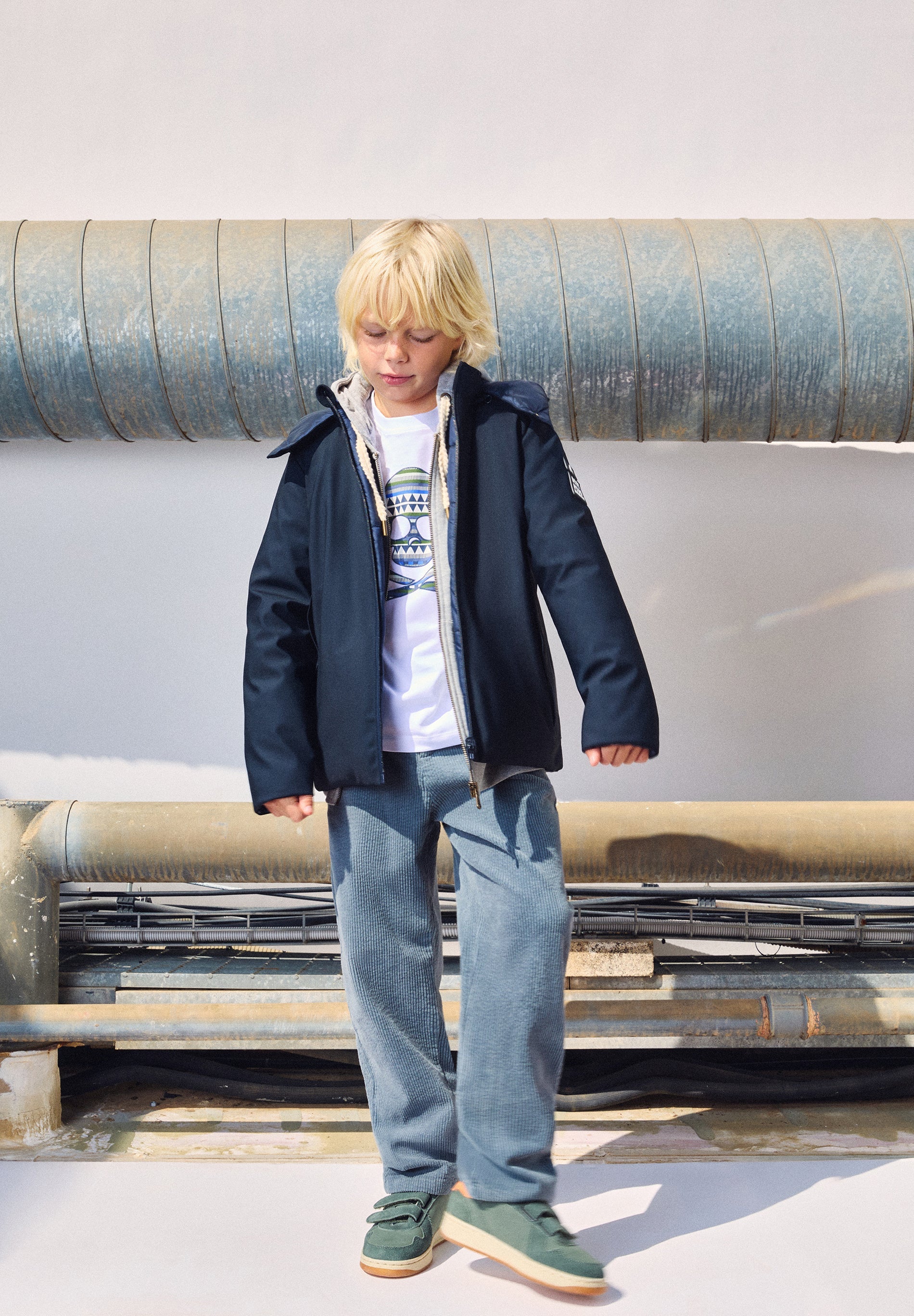 STRAIGHT CUT CORDUROY TROUSERS