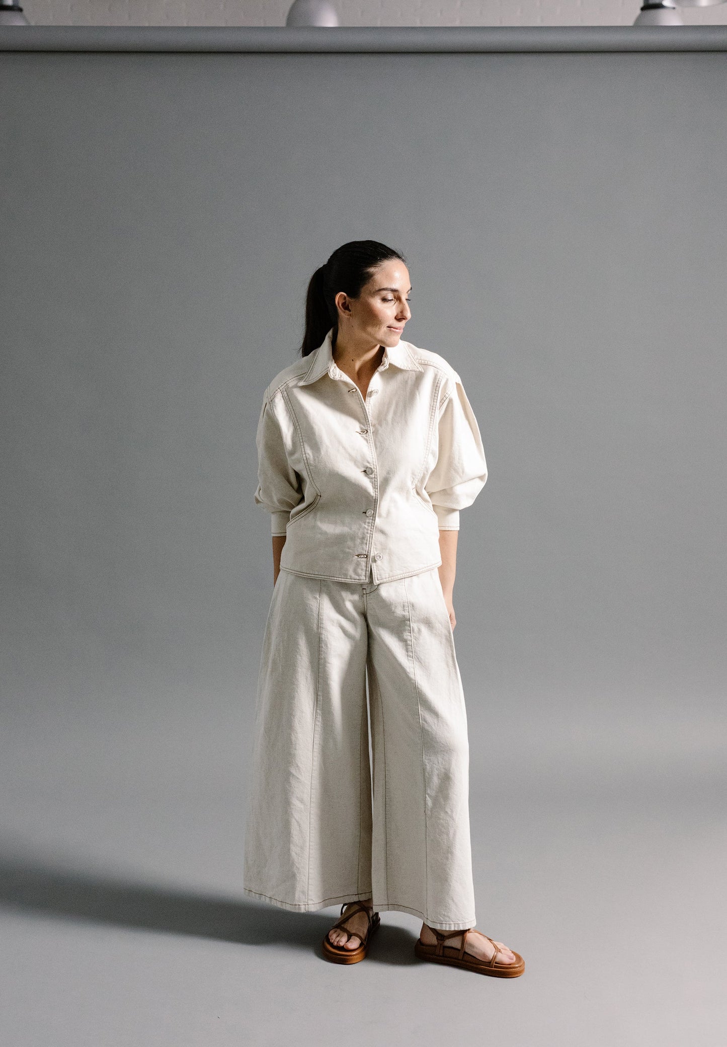 BOMBER JACKET WITH CONTRAST SEAMS