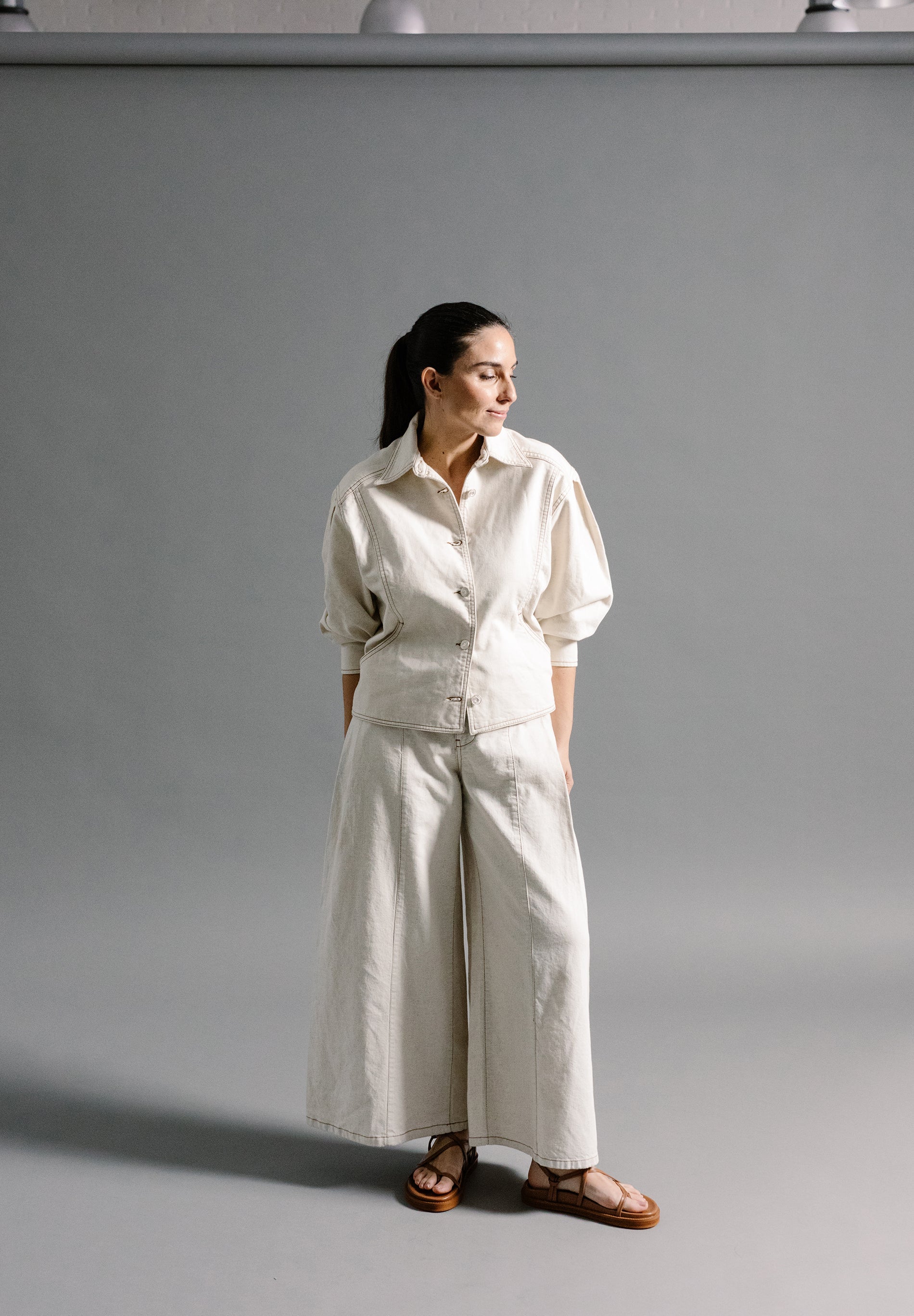 BOMBER JACKET WITH CONTRAST SEAMS