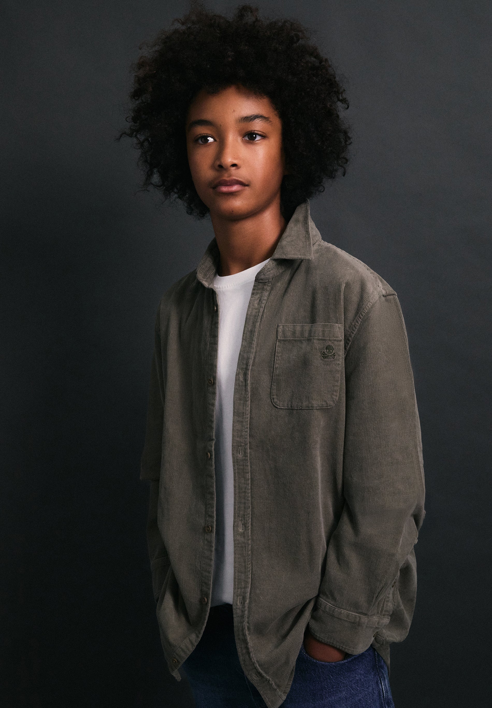 CAMISA PANA BORDADA CALAVERA