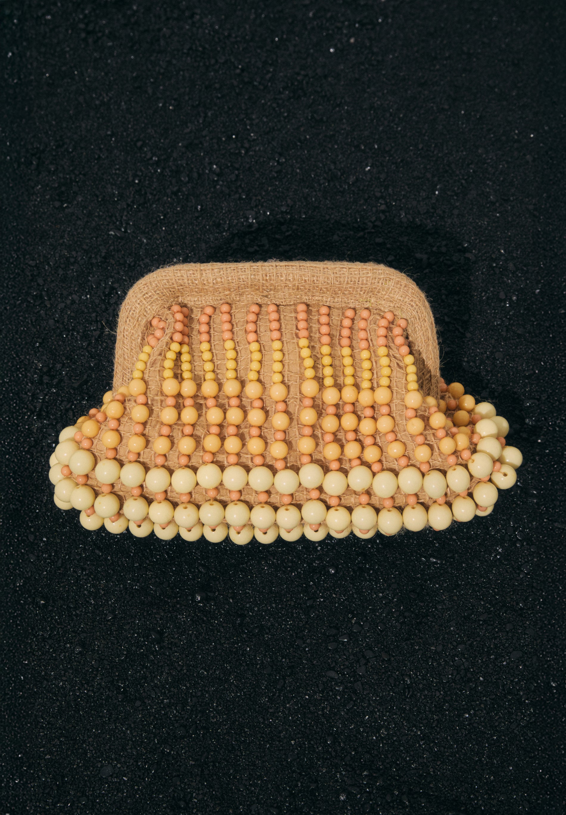 BEADED CROCHET BAG