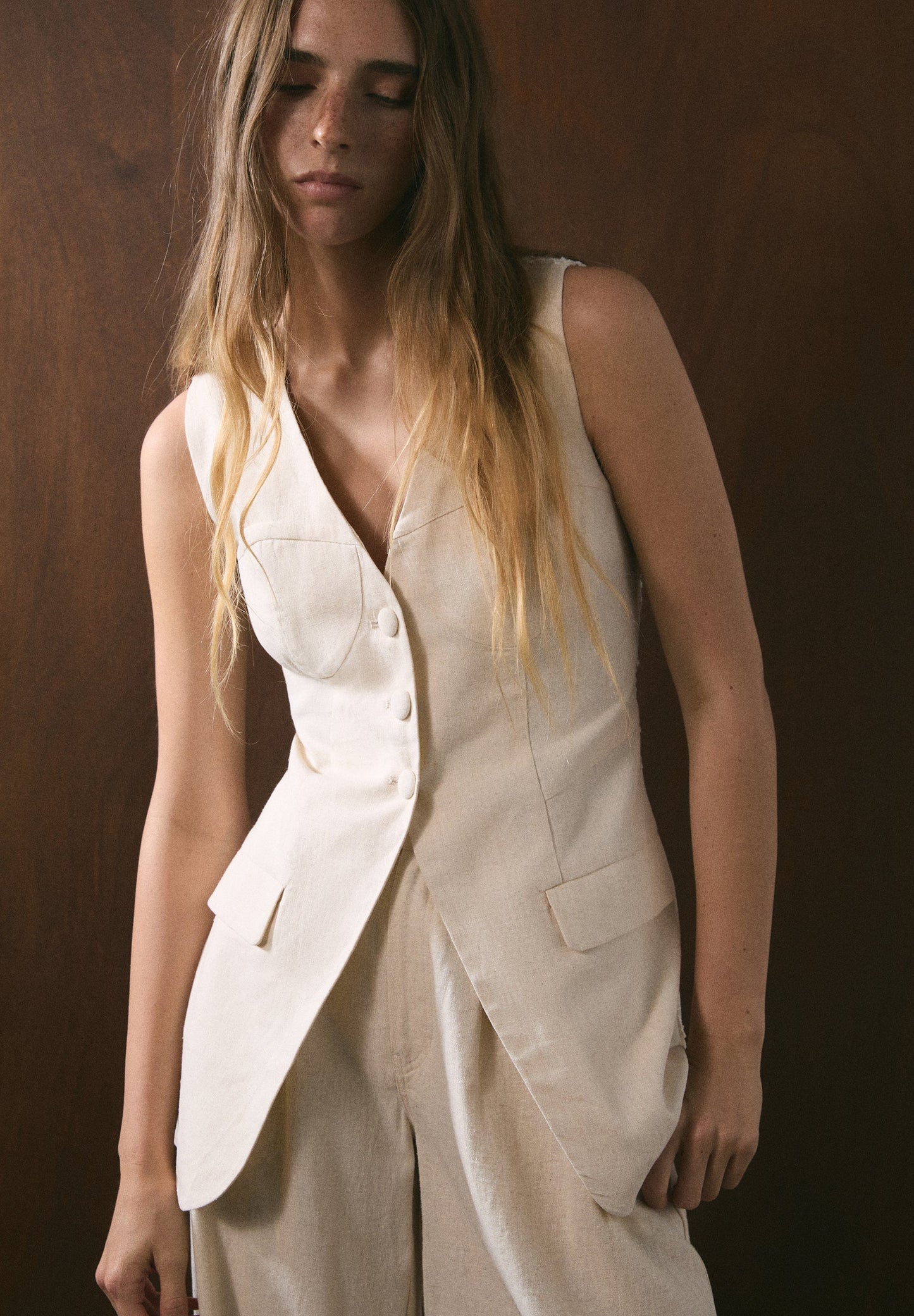 SCORG LINEN VEST