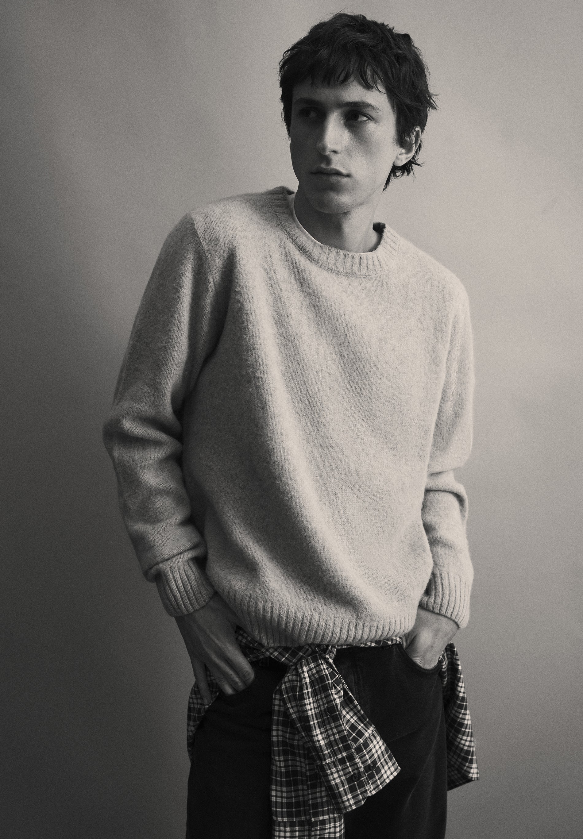 BRUSHED WOOL JUMPER