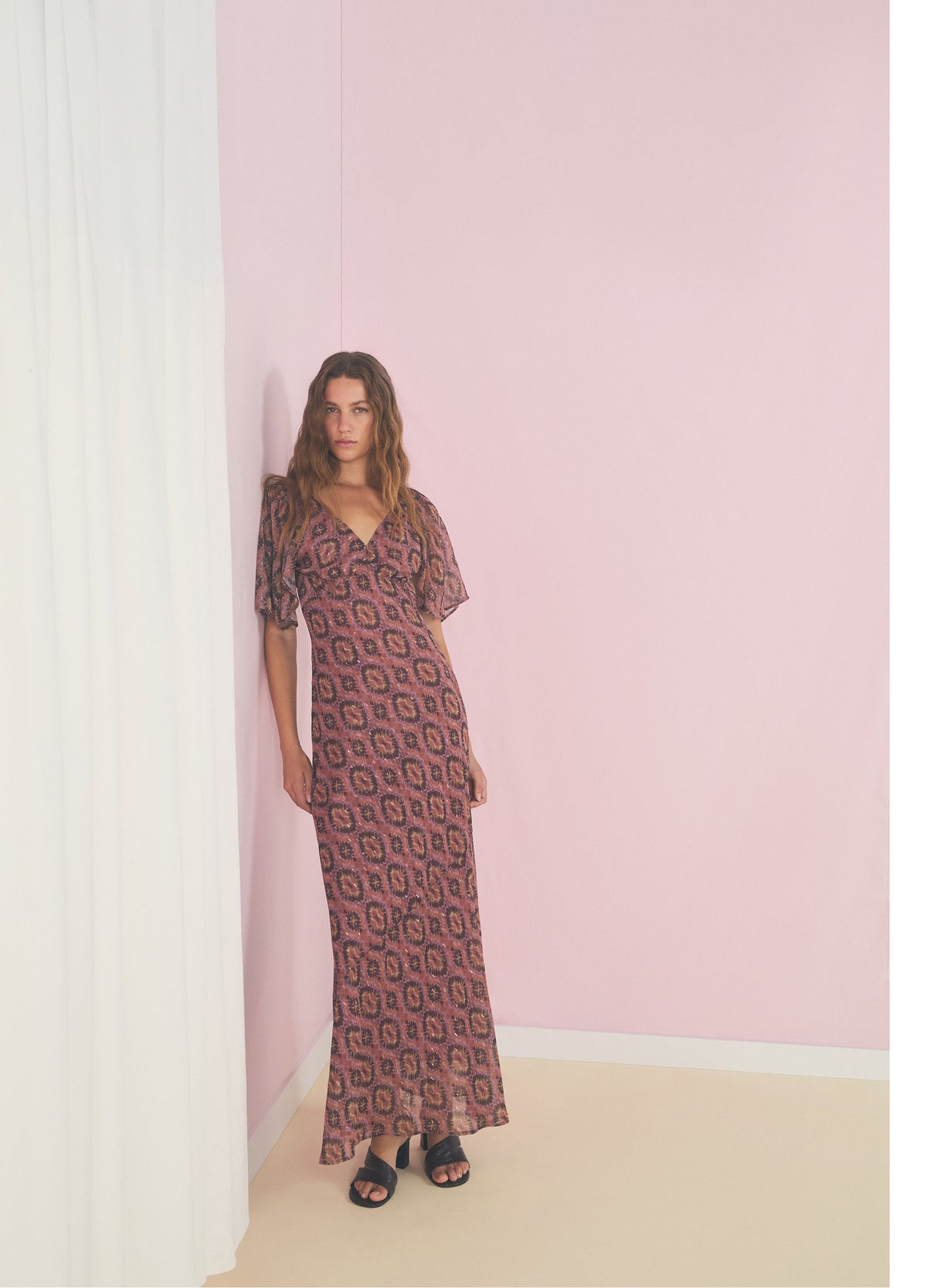 SCIKAT V PRINT DRESS