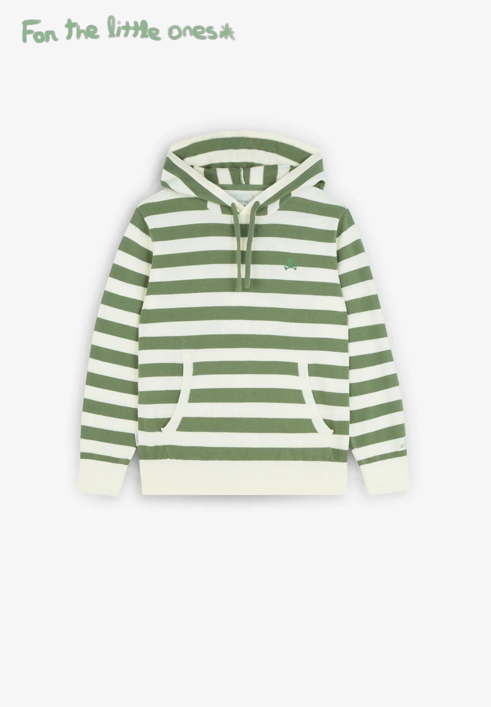 STRIPED SWEATER WITH HOOD