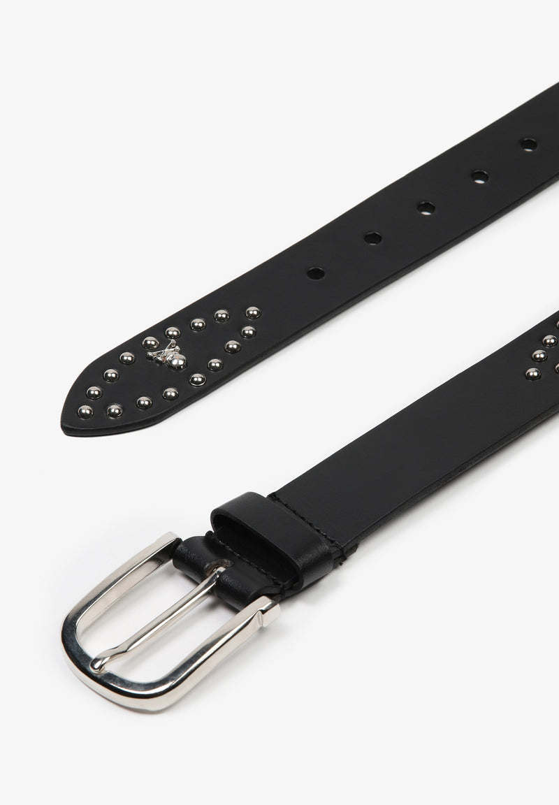 BELT WITH METAL STUDS