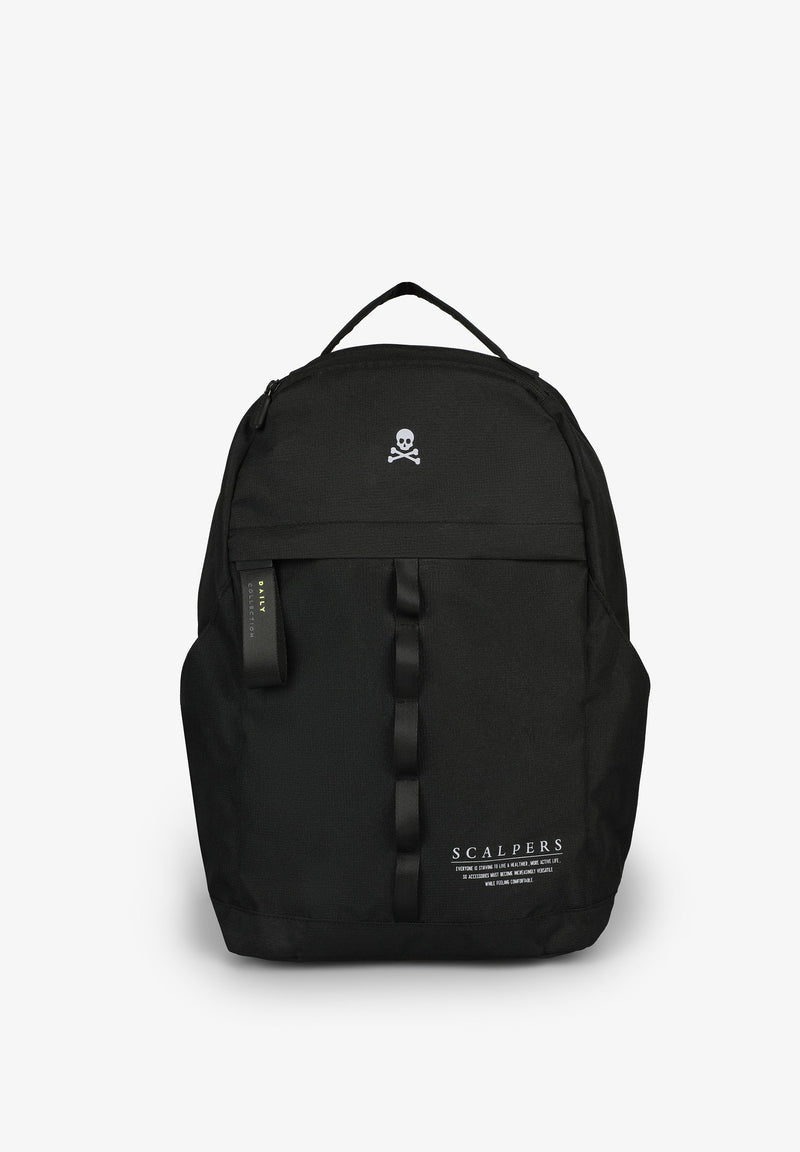 SKULL BACKPACK WITH FRONT DETAIL