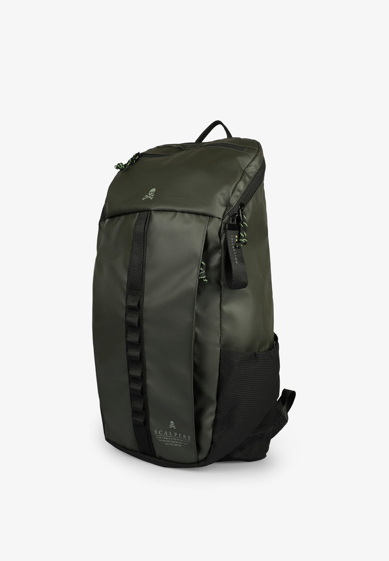 BACKPACK WITH ZIP TOP OPENING